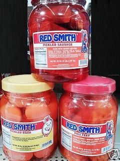 RED SMITH PICKLED SNACKS LARGE JARS ~ 3 FLAVOR CHOICES