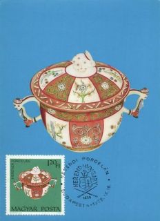 Hungary postcard Pecs Zsolnay porcelain Bonbon (159151)