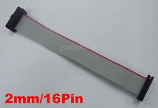 2Pcs 2mm Pitch 2x8Pin 16Pin 16 Wire IDC Flat Ribbon Cable