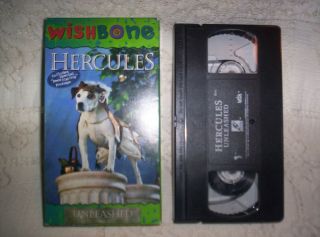 VHS7d Wishbone Hercules Unleashed PBS Kids educational with feed the 