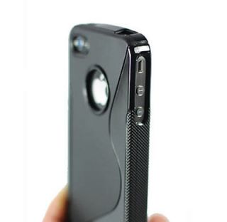   Line Grip Gel Silicone TPU Case Cover Skin for Apple Iphone 4S 4G