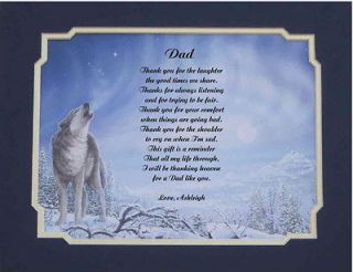 Personalized Poem For Father Dad Gift For Fathers Day 11 Designs