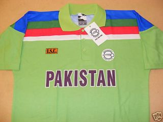 PAKISTAN WORLD CUP 1992 CRICKET SHIRT JERSEY LARGE NEW