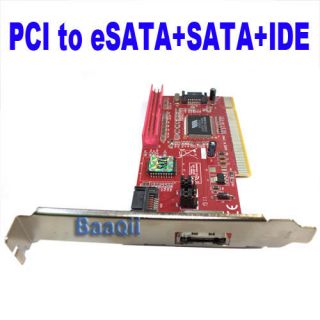   2SATA Serial ATA + 1IDE PC PCI Controller Card VIA6421A for Win7 64