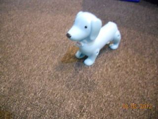 Carly Blue Dog Plastic JA6 Nickelodeon colar toy 5 1/2 long 3 1/2 in 