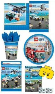 LEGO CITY PARTY RANGE (Partyware) {fixed £1 UK p&p}
