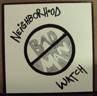 BAD MAN Neighborhood Watch LP OOP mid 00s Flat Black HC punk