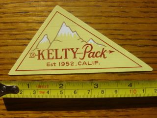 KELTY Tents Kid Carriers STICKER Decal VINTAGE LOGO