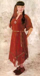 Indian Maiden Native American Woman costume Dress Adult Large