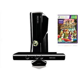 Microsoft Xbox 360 S Kinect & Adventures Bundle 4 GB Matte Black 