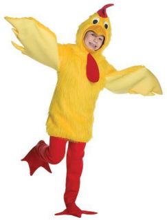 Fuzzy Yellow Chicken Halloween Costume Animal Mascot Jumpsuit Child 