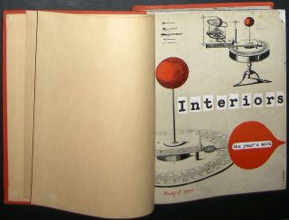 1950 51 Charles Eames CSH Nos. 8 + 9 INTERIORS 6 vol BOUND SET Finn 