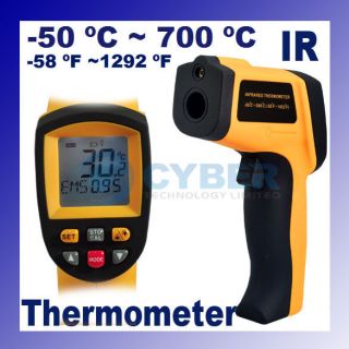   LCD Display Laser Point IR Infrared Thermometer Temperature Tem Gun