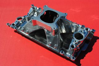   CHEVY Vortec Polished Aluminum High Rise Intake Manifold 3000 7500 RPM