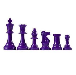 New Chess Pieces   17 Color Staunton Chessmen (Purple)