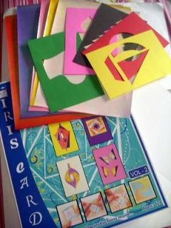 Iris Folding Kits vol1, papercraft kit cardmaking craft kit 