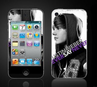 iPod Touch 4th Gen Justin Bieber Never Say Never movie hoodie Skins 