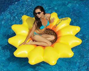 Sunflower Island Float relaxing inflatable pool water toy