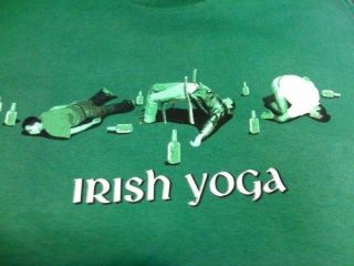 Irish Yoga T Shirt. Yoga, Ireland, St. Patricks day, Clover, Guinness 