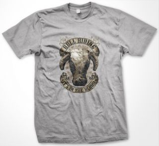 Bull Riding Its In The Blood Rodeo Mens T Shirt