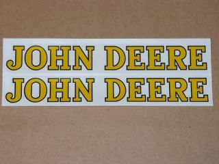 JOHN DEERE DECAL SET 1 x 8 Adhesive Backed, Tractor Computer Cut Free 