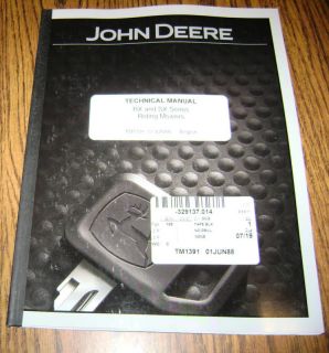 John Deere RX63 to SX95 Riding Mower Technical Manual
