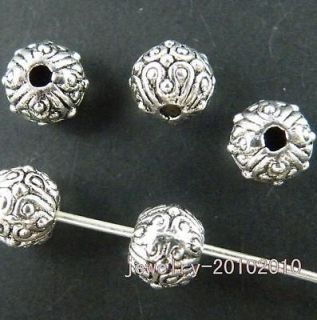 100pcs Tibetan Silver Bail Style Spacer Beads 7x6mm