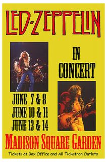 Robert Plant & Jimmy Page; Led Zeppelin at Madison Square Garden 