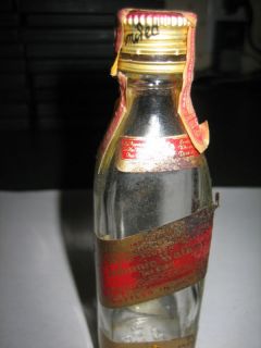 Vintage Johnnie Walker Red Miniature Liquor Bottle