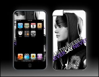 iPod Touch 2nd 3rd Gen Justin Bieber Skin never say 1
