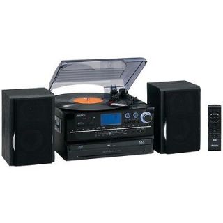    980 3 SPEED TURNTABLE 2 CD SYSTEM WITH CASSETTE & AM/FM STEREO RADIO