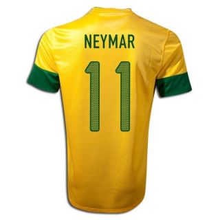 Neymar Soccer Jersey Nike 2012/2013 Brazil Home Yellow ADULT NWT