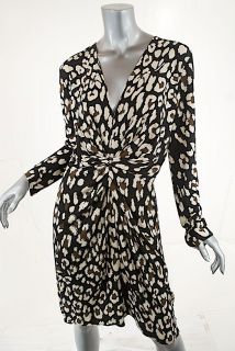 ISSA LONDON 100% Silk Jersey Dress W/Fun Print FABULOUS! NWT Sz US 12 