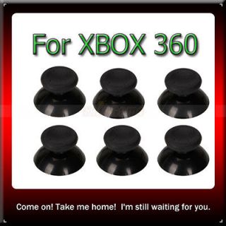 6X Black Thumbsticks Thumb Joysticks for Microsoft XBOX 360 XBOX360 