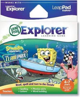 LeapFrog Leapster Explorer Spongebob Kart Racing Game