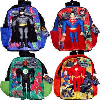 JUSTICE LEAGUE BATMAN SUPERMAN THE GREEN LANTERN FLASH Boys Bags 