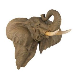 ELEPHANT Head Wall Decor LARGE and Exotic Statue FIGURINE   NEW