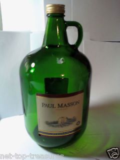Newly listed PAUL MASSON BURGUNDY Wne Bottle Dark Green 13H  Empty