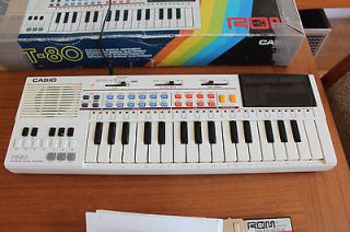   PT 80 SAMPLER Key midi synthesizer synth keyboard piano BOX ROM CARDS