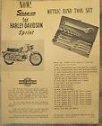 HARLEY DAVIDSON SPRINT 1961 SNAP  ON Tool Kit Advertisment approx. 9 
