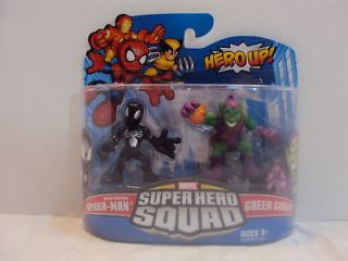 Superhero Squad Black Costume Spidey & NEW Green Goblin