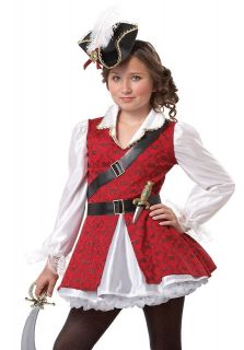 Kids Girls Pirate Captain Halloween Costume