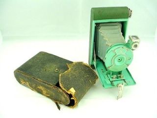 Kodak Petite Green Beautiful 1920s Vintage Art Deco Vest Pocket camera