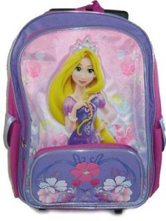   Tangled Rapunzel Princess 16 Rolling Roller Backpack Bag Tote Luggage