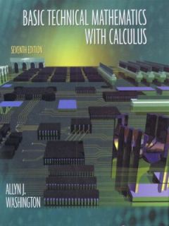   with Calculus by Allyn J. Washington 1999, Hardcover