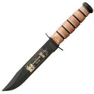 NEW KABAR 9139 ARMY LEATHER VIETNAM LARGE FIXED KNIFE WITH LEATHER 
