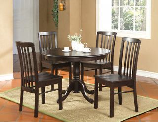 ROUND KITCHEN DINETTE SET TABLE 42 FINISHED IN WALNUT   NO CHAIR 