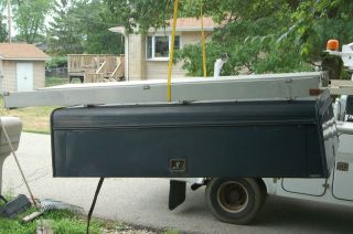 truck topper 8 with Tool Boxes, Ladder Racks, and Custom Storage