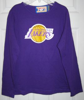 Majestic LA Lakers Kobe Bryant #24 Womens Purple Long Sleeve Shirt
