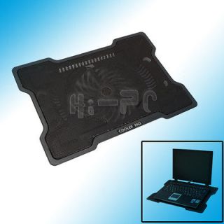   One Fan Cooling Cooler Pad Stand for 17 inch Notebook Laptop PC Black
